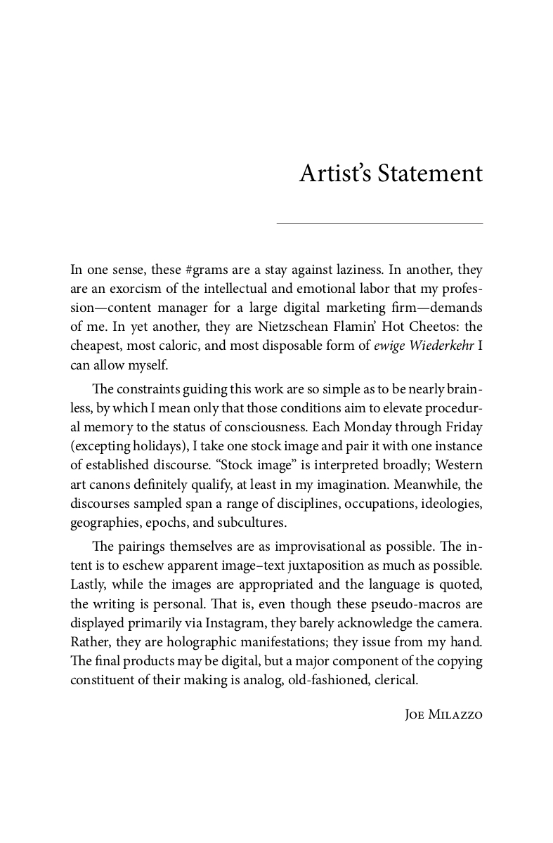 #grams – Artist’s Statement